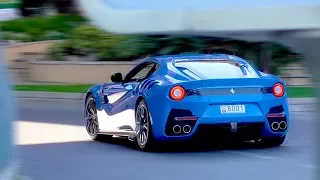 6 MIN of Ferrari F12 TDF SOUNDS and ACCELERATION!