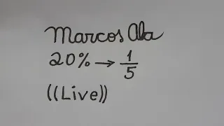 (( Live ))  Porcentagem com Fração  -  Marcos Aba Matemática