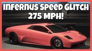 GTA 5 FASTEST Speed Glitch! Infernus 275 MPH