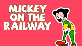 Mickey On A Railway Rhyme | Popular Cartoon Rhyme With Lyrics | 3D Nursery Rhyme For Children