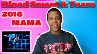 BTS (2016 MAMA) Boys Meets Evil "BLOOD SWEAT & TEARS" REACTION