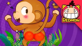 Monkey song  | Animal Songs | Nursery Rhymes | animation for kids | REDMON