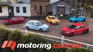 2018 Hot Hatch Comparison Road Test | motoring.com.au