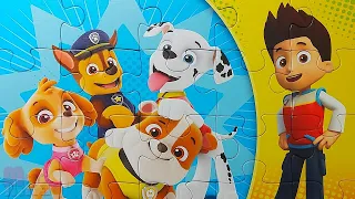 Райдер и его друзья спасатели - собираем пазл для детей Paw Patrol | Merry Nika