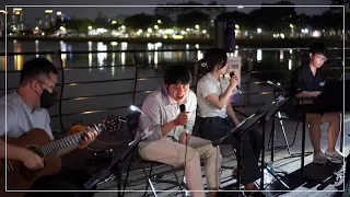 [4K][버스킹 직캠] 허각, 정은지 - 짧은머리┃Covered by MIXTAPE┃Busking in 대구 수성못