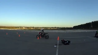 Gymkhana GP 2018 stage5 / Udalov A KTM Duke 200 / heat 2