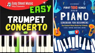 Trumpet Concerto - Piano Tutorial for Beginners I Easy Sheet Music PDF I SLOW