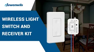 How to Program DEWENWILS Wireless Light Switch and Receiver Kit, No in-Wall Wiring Required