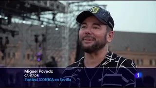 Miguel Poveda Telediario La1, entrevista previa al concierto Plaza de España de Sevilla 5/10/22