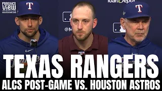 Bruce Bochy, Nathan Eovaldi & Mitch Garver React to Texas Rangers Forcing Game 7 vs. Houston Astros