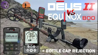 DEUS II VS NOX 800 + BOTTLE CAP REJECTION | XP DEUS 2 MINELAB EQUINOX 800 | METAL DETECTING UK