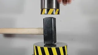 Hydraulic press against a sledgehammer from the USSR