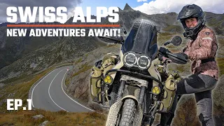 Starting my SWISS Alps SOLO motorcycle trip - Exploring the mountains - Great St Bernard pass - EP.1