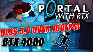Portal with RTX on RTX 4080 i9 10900k 1440p | DLSS 3 gives 160+ FPS!
