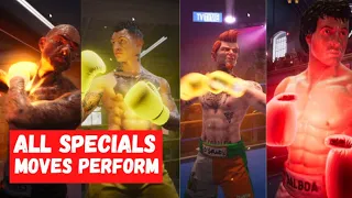 Brutal Punch All Players Specials Move Perform ( Big Rumble Boxing )