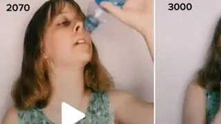 girl getting her head chopped in tik tok