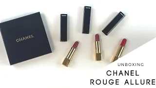 CHANEL ROUGE ALLURE LIMITED EDITION | Velvet de Lion Matte Lip Colour Set | Unboxing