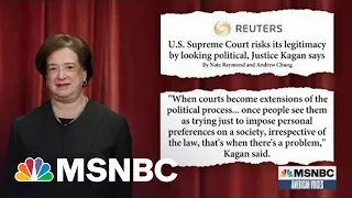 Justice Kagan Warns Legitimacy Of Supreme Court Is On The Line