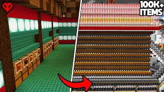 I Built The ULTIMATE Storage System In Hardcore Minecraft