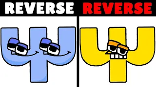 Reverse New Greek VS Reverse Greek Hamburger Alphabet Lore | Part 2 (Ω-A...)