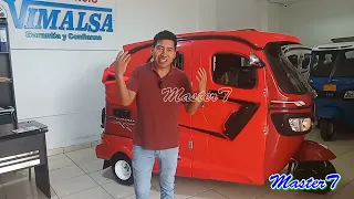 MOTOTAXI TVS KING DURAMAX PLUSS 225cc GNV EN FIBRA DEPORTIVA EQUIPADA TUNEADA