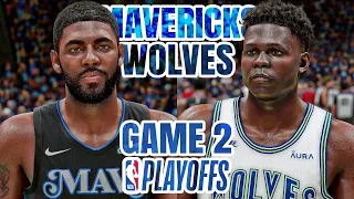 TIMBERWOLVES vs MAVERICKS GAME 2 - 2024 NBA PLAYOFFS WEST FINALS - NBA 2K24 (PS5) [4K UHD]