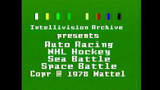 Auto Racing/NHL Hockey/Sea Battle/Space Battle: Intellivision Archive 3