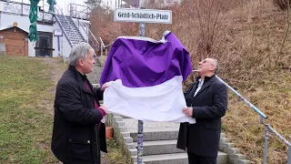 Einweihung des Gerd-Schädlich-Platz als neue Vereinsadresse