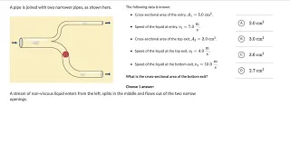 Worked example: Continuity equation | Fluids | Physics | Khan Academy