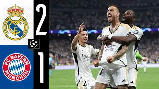 Real Madrid vs Bayern München 2 - 1 | Champions League 2023/24 | Highlights & All Goals