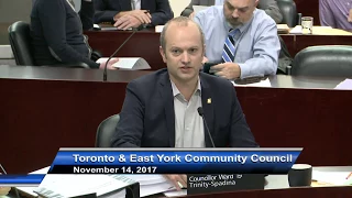 Toronto and East York Community Council - November 14, 2017 - Part 2 of 2