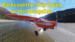 Backcountry strip flying in the Savage Cub