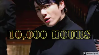 BTS Jungkook 10,000 Hours - Lyrics (Full Ver.) - Justin Bieber Cover - Dan + Shay Cover By  정국