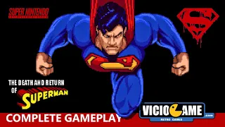 🎮 The Death and Return of Superman (Super Nintendo) Complete Gameplay