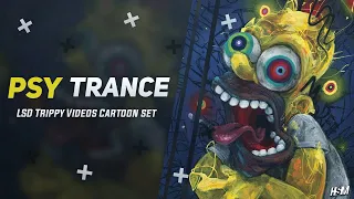 Bliss - My LSD Song (Reverence Psytrance Remix) [[Full Visual Trippy Videos Cartoon Set]]
