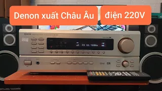 Amply Denon dùng điện 220V Fm108 giải mã 24bit có Pre out giá rẻ đã bán