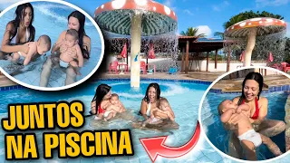 ENTRAMOS NA PISCINA DO CLUBE COM OS NOSSOS FILHOS!!! 😱 *primeira vez do NOAH*