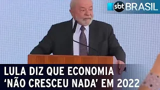 Lula diz que economia 'não cresceu nada' em 2022 | SBT Brasil (02/03/23)