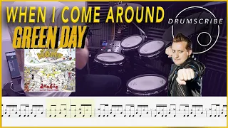 When I Come Around - Green Day | Drum Sheet Music Play-Along | DRUMSCRIBE