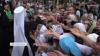 На Владимирской горке прошел молебен московского патриархата (Крестный ход 2018)