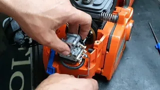 Como retirar o carburador da motosserra HUSQVARNA 236