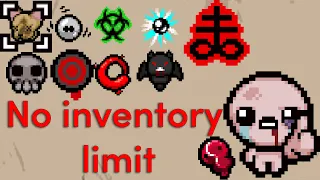 "Removing" Tainted Isaac's inventory limit...