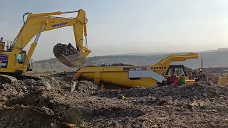 Mining Komatsu Excavator & Dump truck HD #komatsu #coalmining  #caterpillar #excavator #alatberat