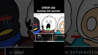 ERROR 404 Sans teaches his SECRETS! (Undertale Animation)