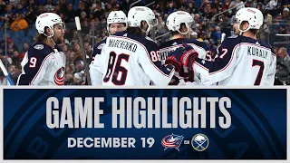 Kirill Marchenko scores a NATURAL HAT TRICK in 9-4 W over the Sabres | Game Highlights (12/19/23)