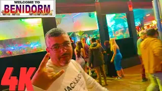 Vibrant Benidorm Nightlife Down the Strip - Experience in Mesmerizing 4K!