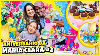 Aniversário da Maria Clara #2 (A festa de aniversário Tie Dye ficou LINDA)  - Clau Santana