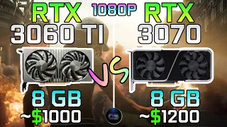 RTX 3060 TI vs RTX 3070 | 1080p | Test in 10 Games