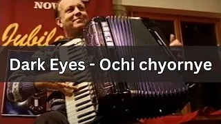 Milan Križan plays Dark Eyes on accordion (Ochi chyornye)