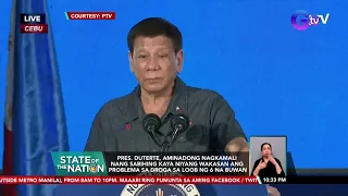 Pres. Duterte, aminadong nagkamali nang sabihing kaya niyang wakasan ang problema sa droga... | SONA